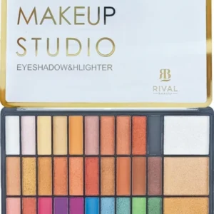 Rival Makeup Studıo 30 'lu Makyaj Paleti 3 'lü Aydınlatıcı Gold Set Göz Farı